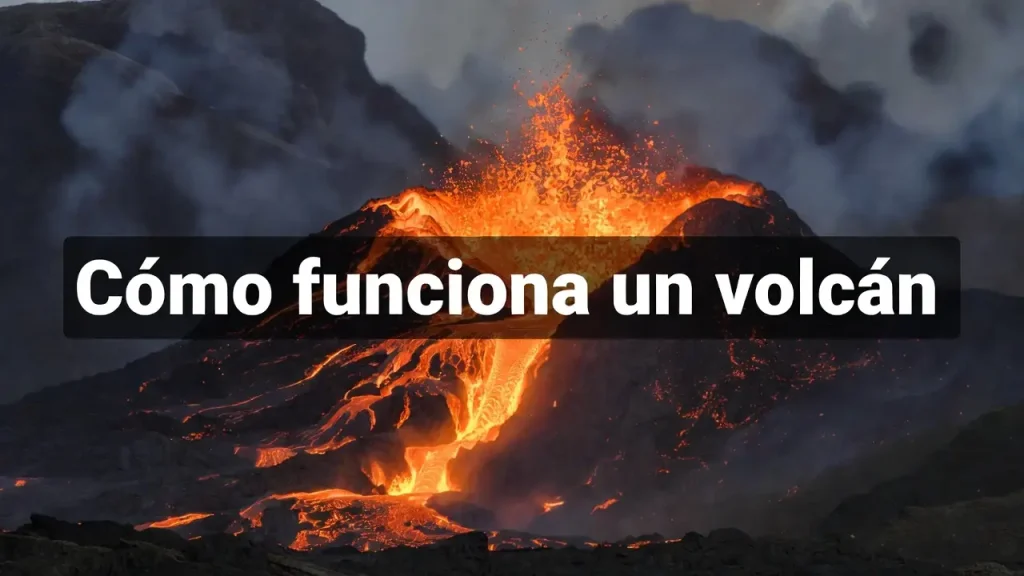 Cómo funciona un volcán