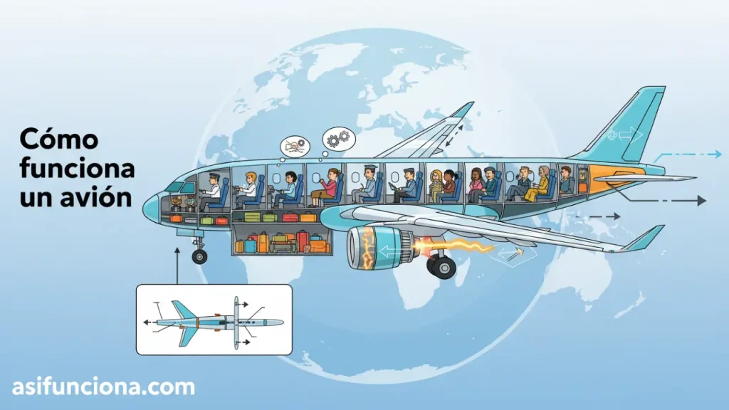 Cómo funciona un avión