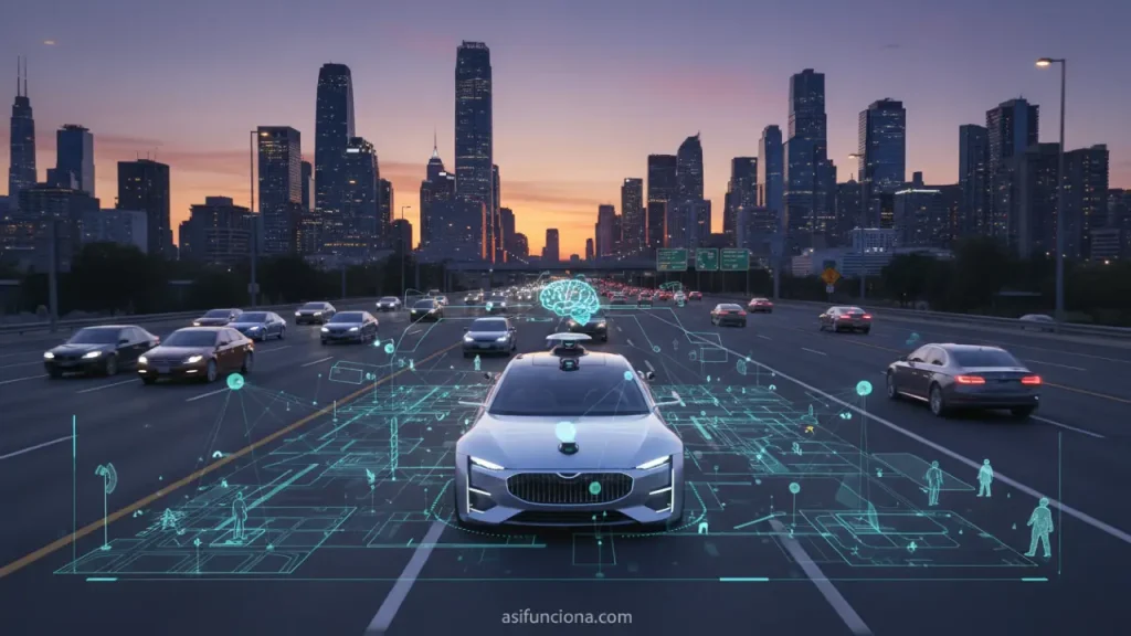 Cómo funciona un coche autónomo
