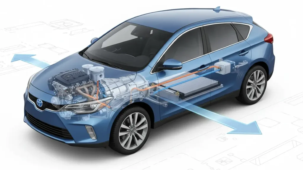 Cómo funciona un coche híbrido