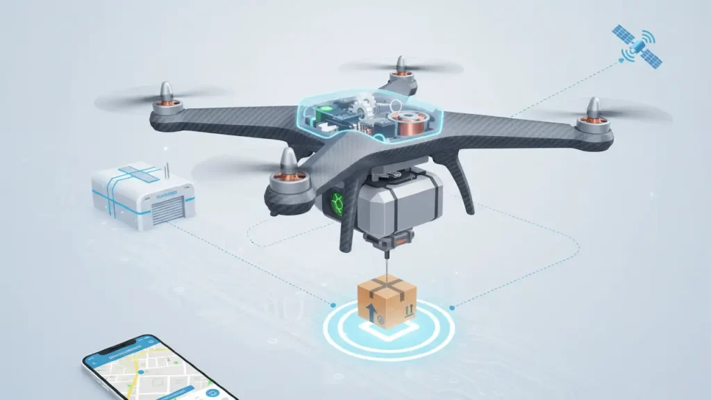 Cómo funciona un dron de reparto