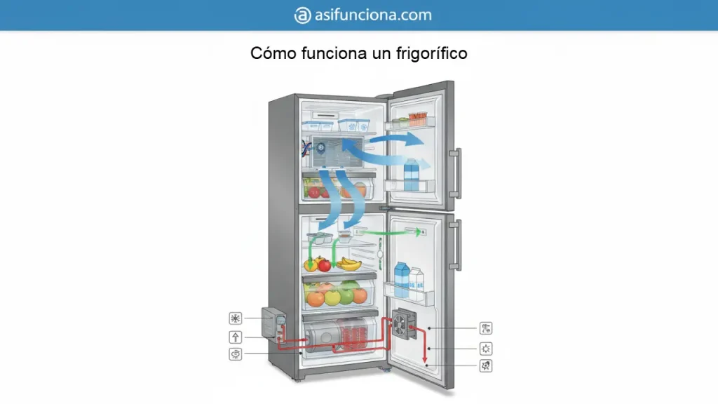 Cómo funciona un frigorífico
