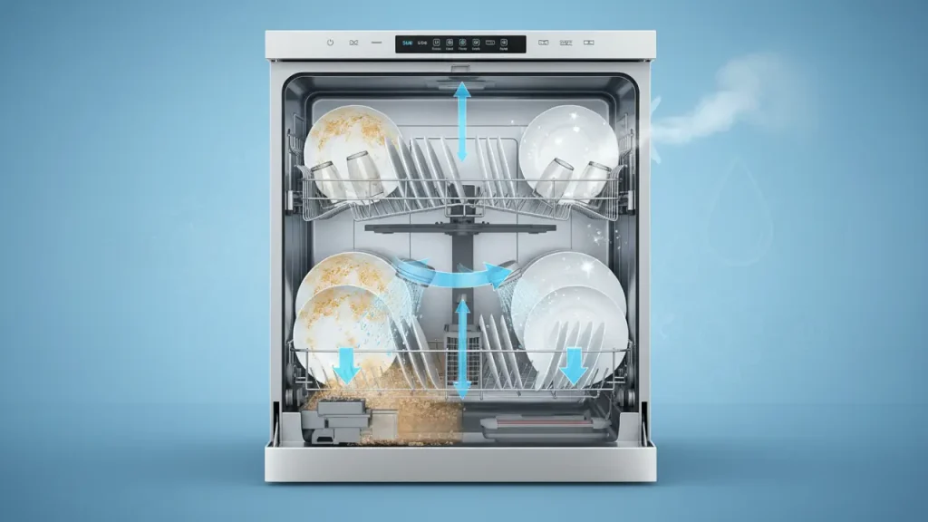 Cómo funciona un lavavajillas