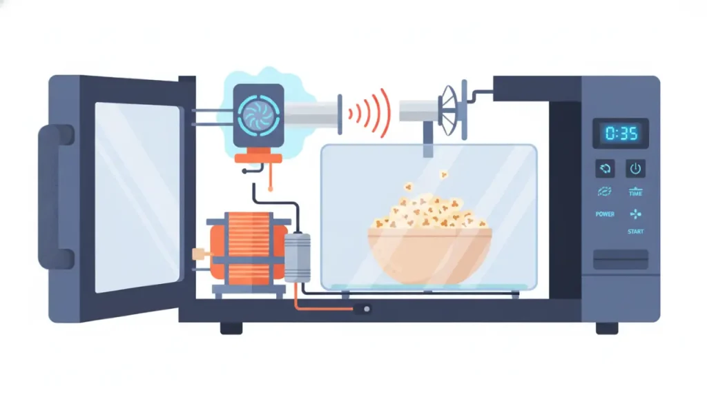 Cómo funciona un microondas