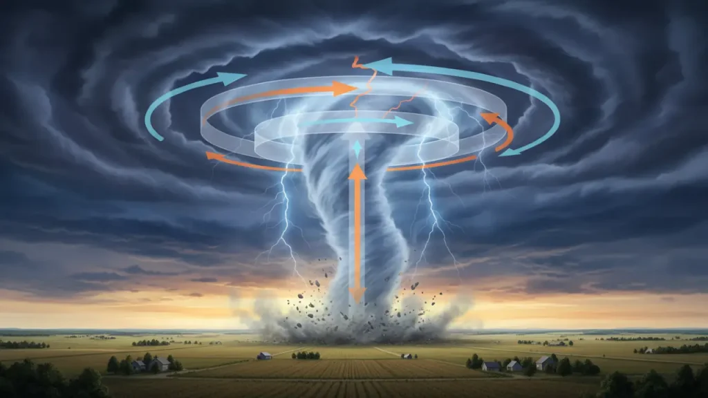 Cómo funciona un tornado