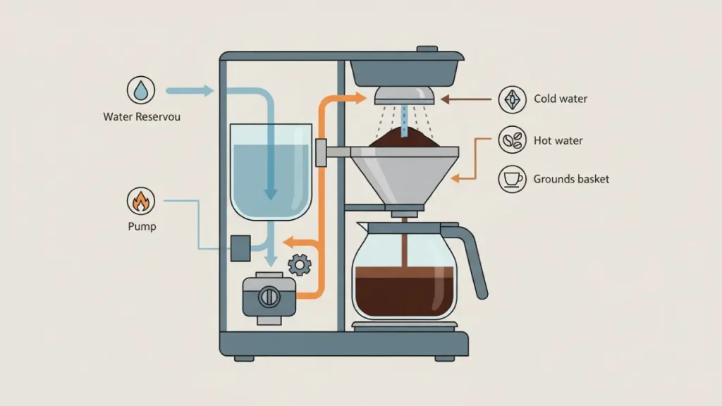 Cómo funciona una cafetera automática
