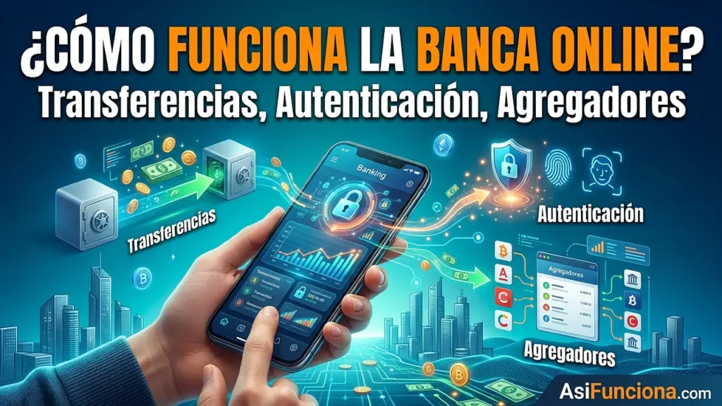 Cómo funciona la banca online (transferencias, autenticación y agregadores)