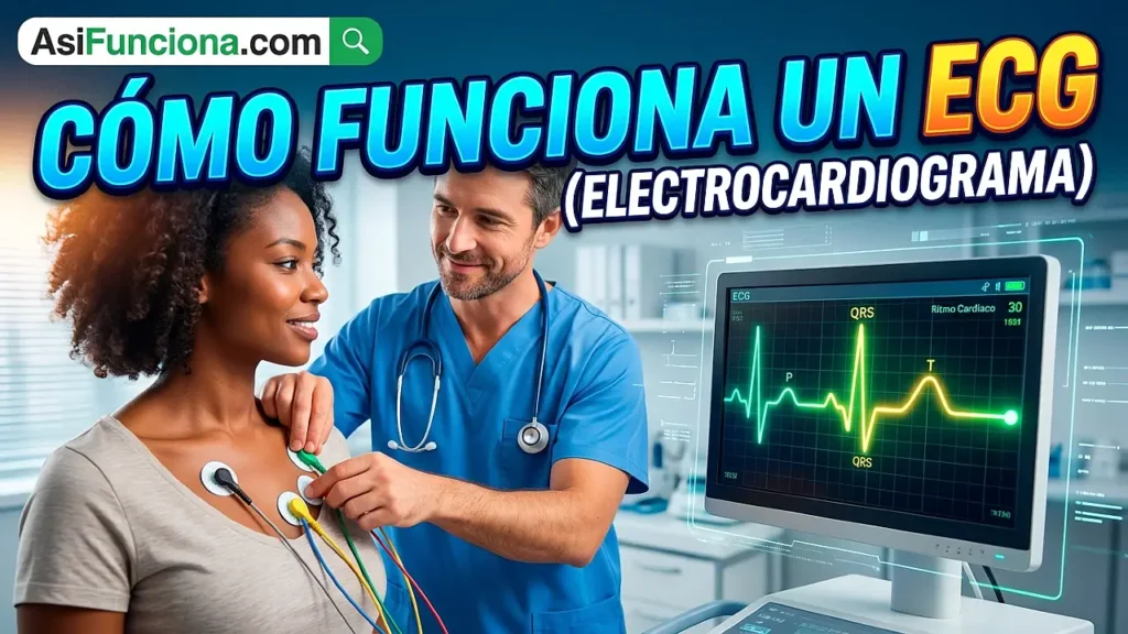 Cómo funciona un ECG (electrocardiograma)