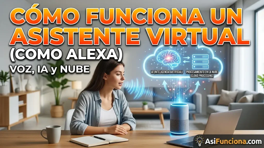 Cómo funciona un asistente virtual como Alexa (voz, IA y procesamiento en la nube)