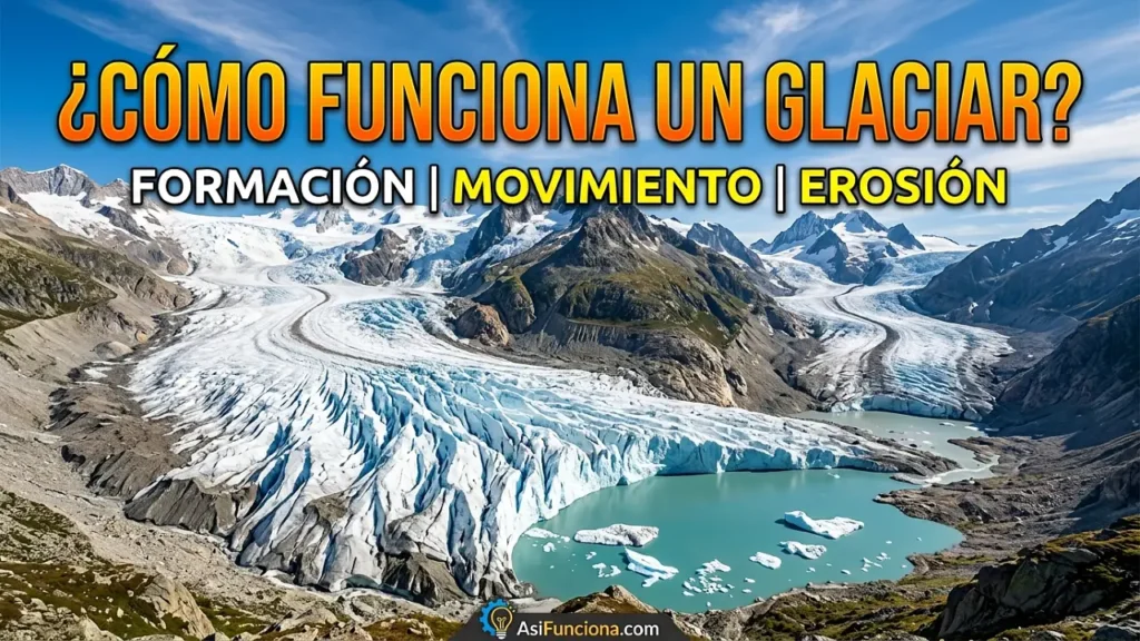 Cómo funciona un glaciar (formación, movimiento y erosión)