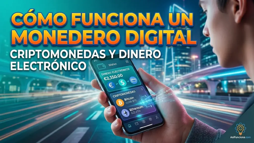 Cómo funciona un monedero digital (criptomonedas y dinero electrónico)