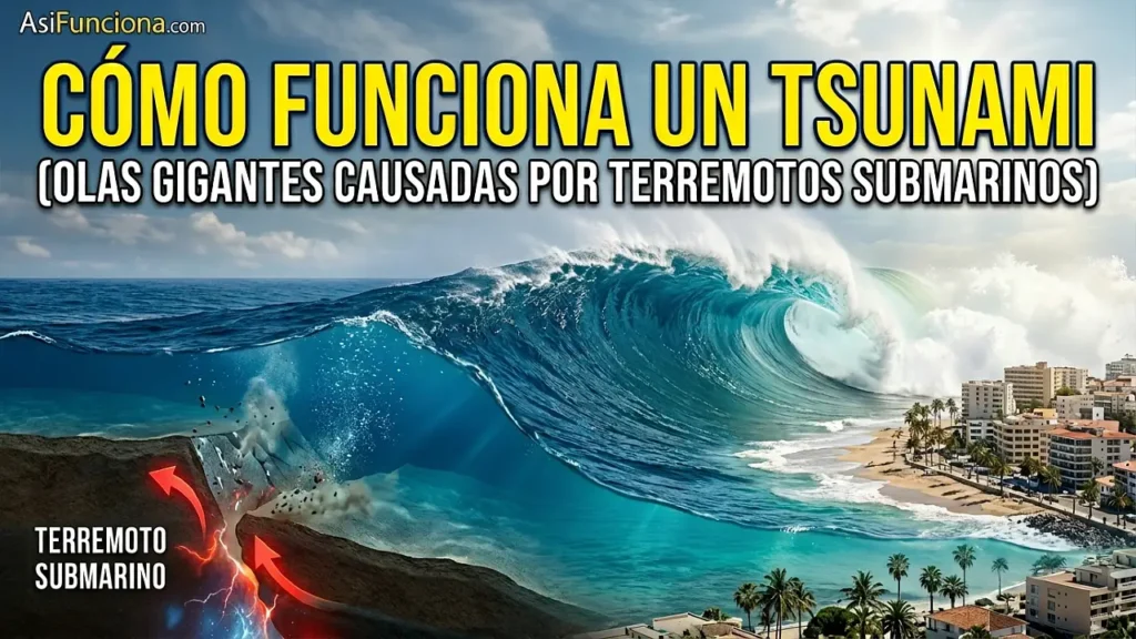 Cómo funciona un tsunami (olas gigantes por terremotos submarinos)