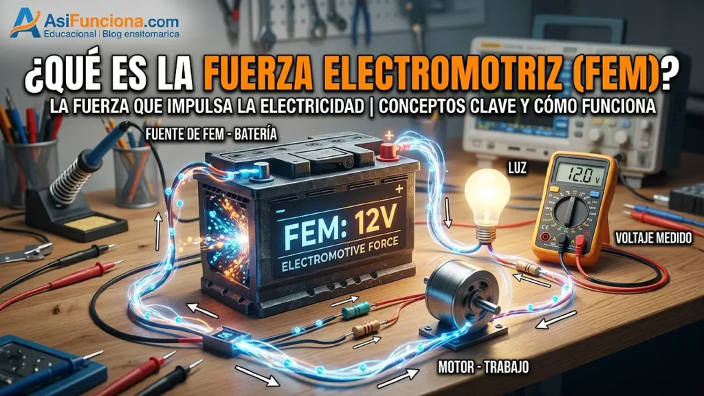 QUÉ ES LA FUERZA ELECTROMOTRIZ (FEM)
